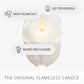 Snow White Flameless Candle Rose Bud