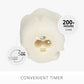 Snow White Flameless Candle Rose Bud