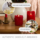 True Red Flameless Candle Rose Bud