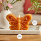Sunlit Honey Flameless Candle Butterfly