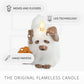 Bright White Flameless Candle Ghost Dog