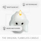 Bright White Flameless Candle Spooky Ghost