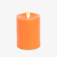 Russet Orange Flameless Candle Pillar