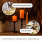 Russet Orange Flameless Candle Pillar