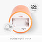 Russet Orange Flameless Candle Pillar