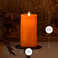 Russet Orange Flameless Candle Pillar