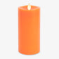 Russet Orange Flameless Candle Pillar