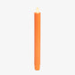 Russet Orange Flameless Candle Taper