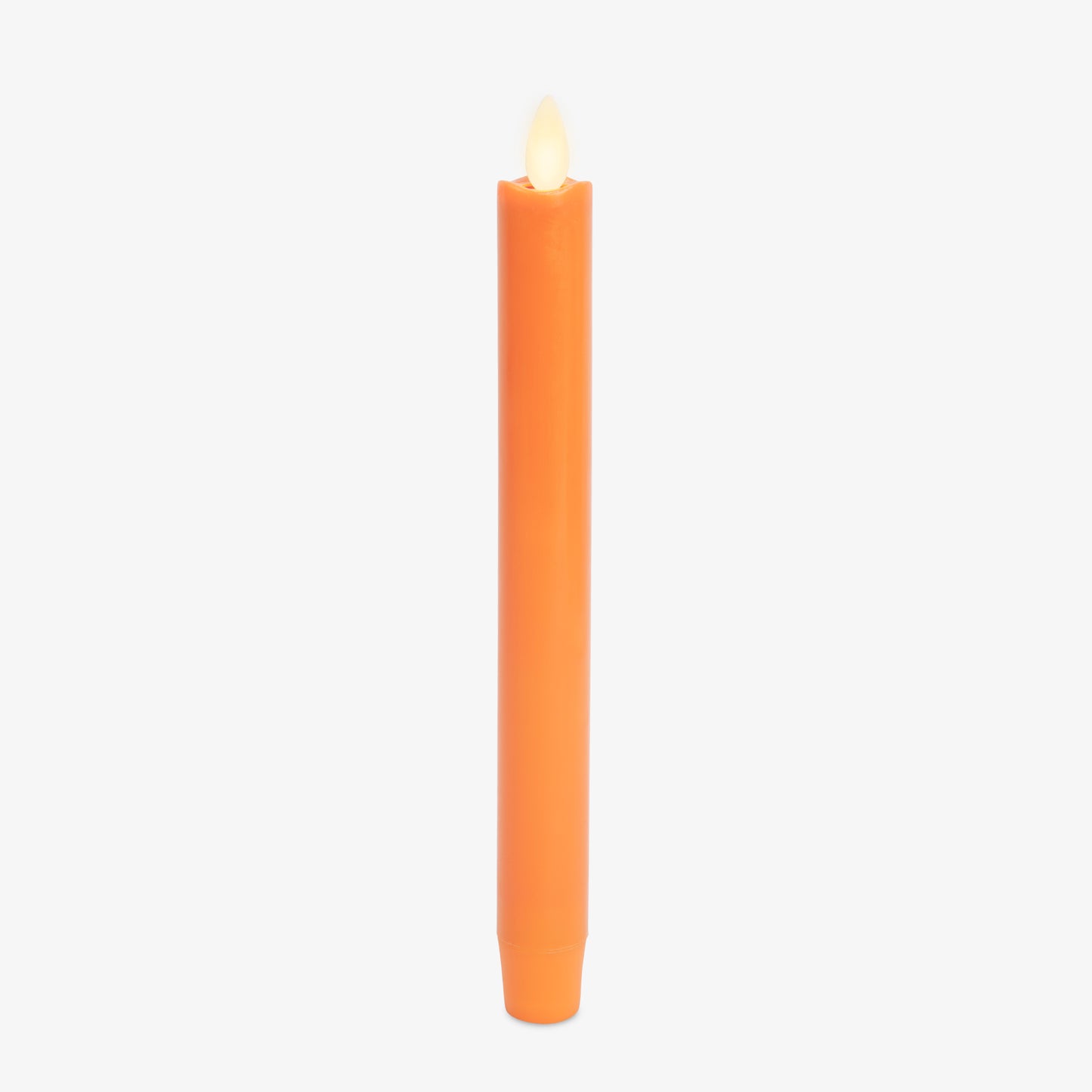 Russet Orange Flameless Candle Taper