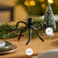 Black Metal Bow Taper Holder