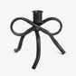 Black Metal Bow Taper Holder