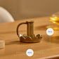 Brass Wrought Iron Scalloped Taper Holders