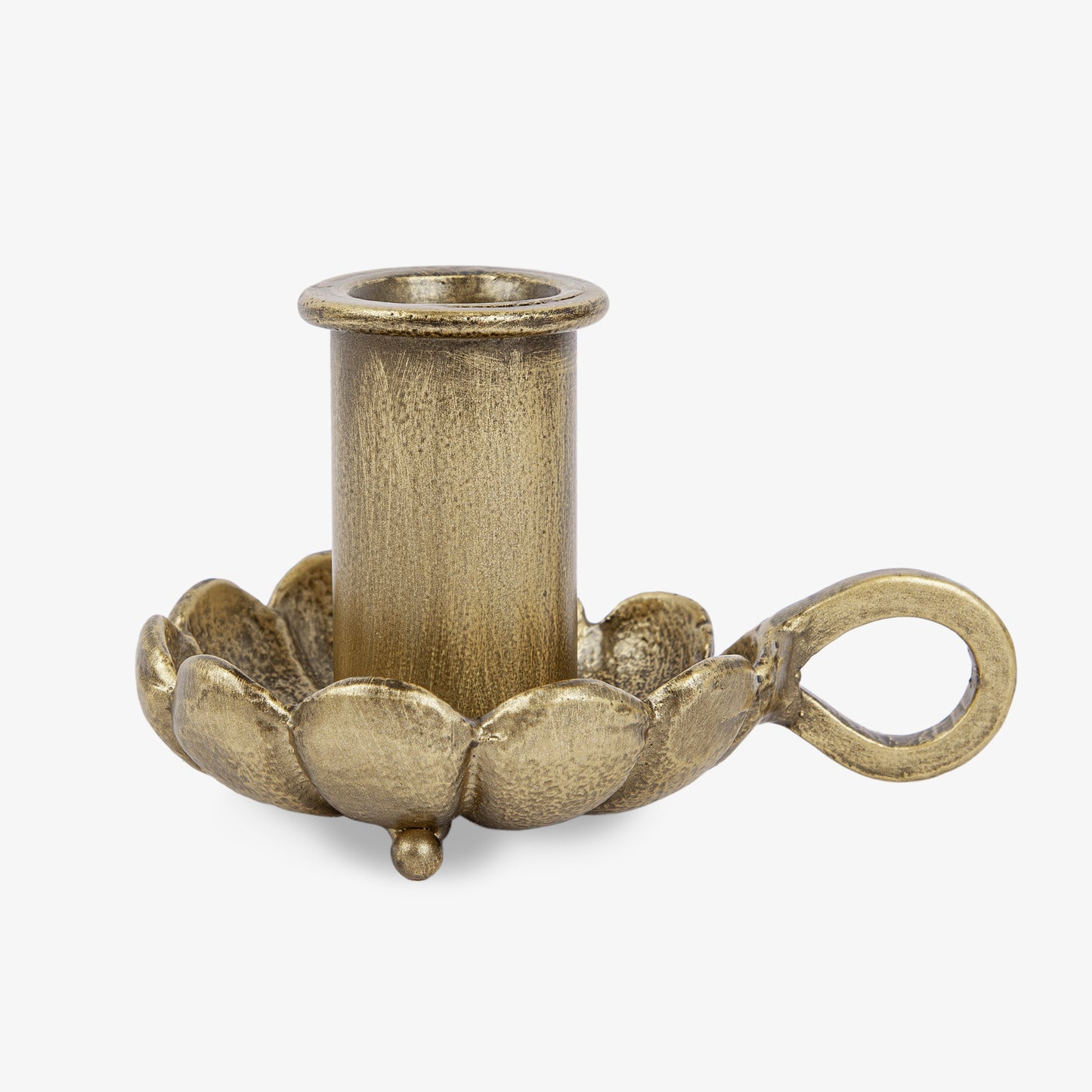 Brass Wrought Iron Scalloped Taper Holders
