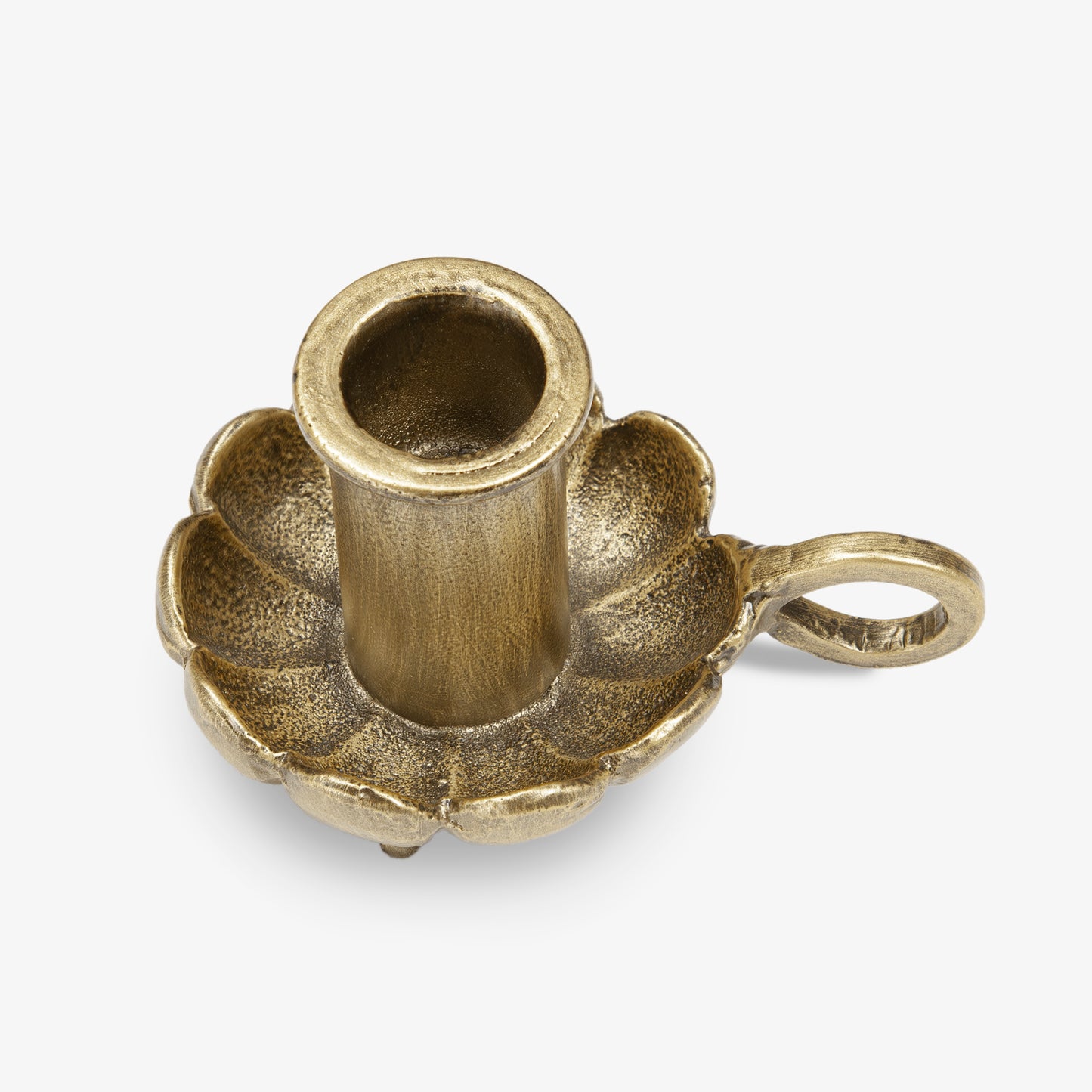 Brass Wrought Iron Scalloped Taper Holders