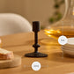 Black Wrought Iron Modern Taper Holders