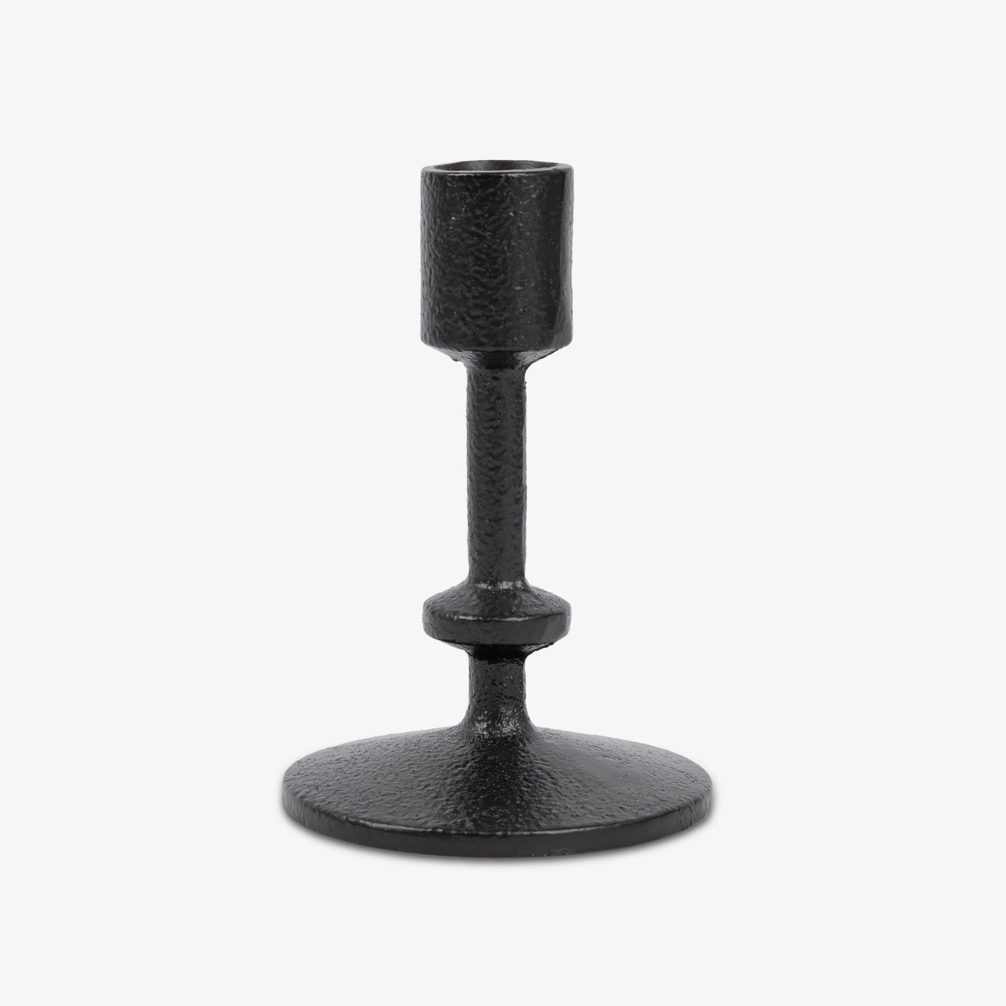 Black Wrought Iron Modern Taper Holders