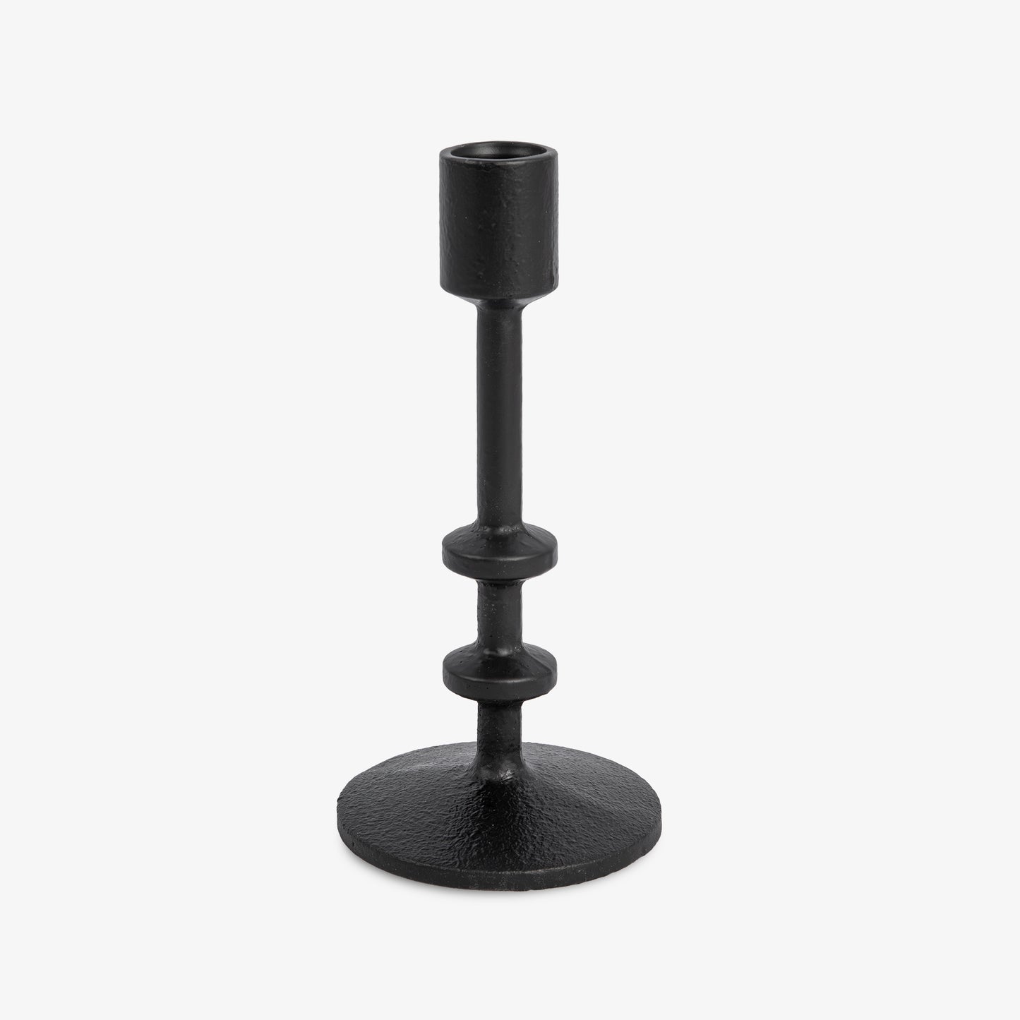 Black Wrought Iron Modern Taper Holders