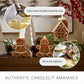 Gingerbread Boy Flameless Candle