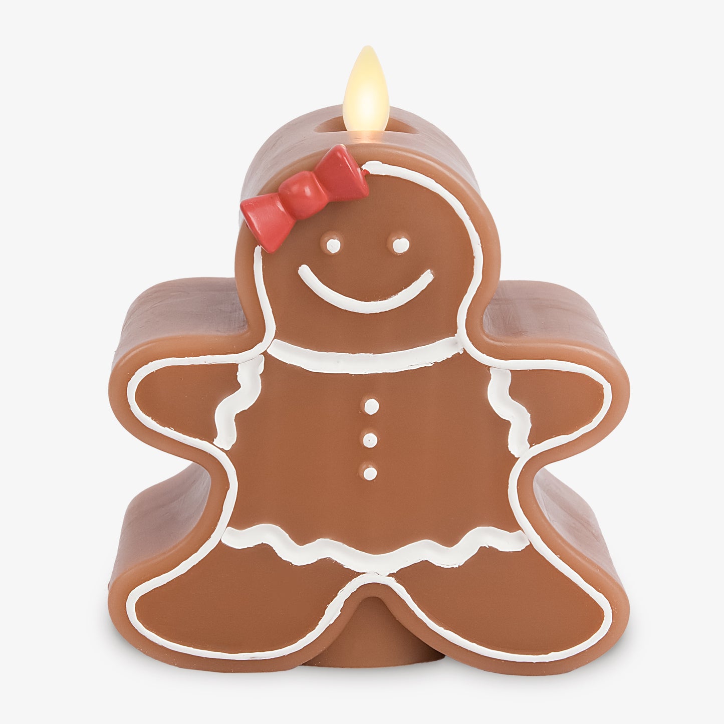 Gingerbread Girl Flameless Candle
