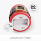 Holiday Red Santa Belt Flameless Candle Pillar