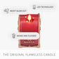 Holiday Red Flamless Candle Santa Mailbox