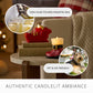 Holiday Red Santa Flameless Candle Sleigh