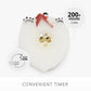 Star White Flameless Candle Polar Bear