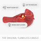 Holiday Red Glitter Flameless Candle Cardinal