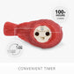 Holiday Red Glitter Flameless Candle Cardinal