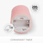 Saga Rose Flameless Candle Pillar - Scallop Top - 3" Width