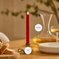 True Red Flameless Candle Taper