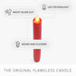 True Red Flameless Candle Taper