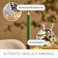 Vibrant Green Flameless Candle Taper