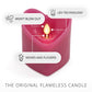 Raspberry Sorbet Flameless Candle Heart Pillar
