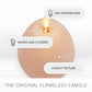 Chalky Mellow Peach Flameless Candle Easter Egg