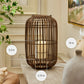 Weathered Brown Lantern with Outdoor Candle and Remote