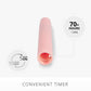 Saga Rose Flameless Candle Tapers - Flat Top - 6.75" Height - Set of 2