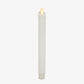 White Wax Drip Flameless Candle Taper