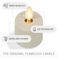 Set of 4 Pearl Ivory Flameless Candle Tealights - Extended Battery Life