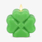 Classic Green Flameless Candle Clover