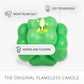 Classic Green Flameless Candle Clover