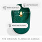 Holiday Green Glitter Flameless Candle Pillar