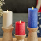 Set of 3 Red, White & Blue Flameless Candle Pillars