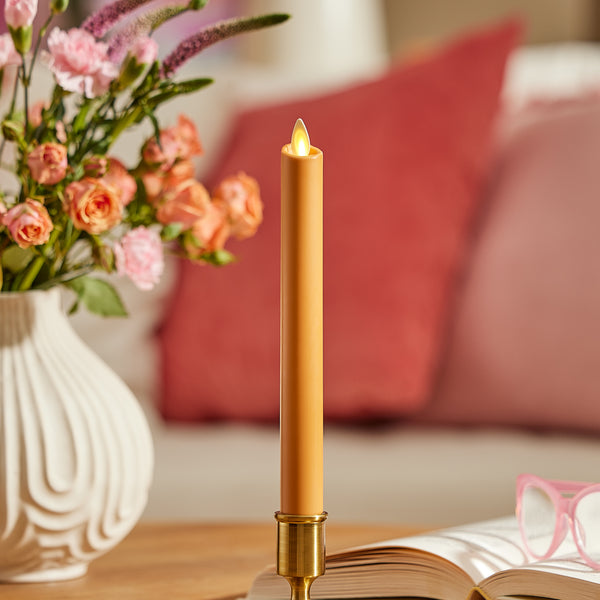 Sunlit Honey Flameless Candle Taper – Luminara