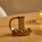 Brass Wrought Iron Scalloped Taper Holders