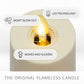 Pearl Ivory Flameless Candle Tealights - Flat Top - Set of 2