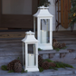 Ivory Heritage Lantern with Outdoor Flameless Candle and Remote