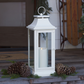 Ivory Heritage Lantern with Outdoor Flameless Candle and Remote