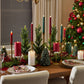 Green Glitter Holiday Tree Flameless Candle
