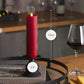 Burgundy Flameless Candle Slim Pillar